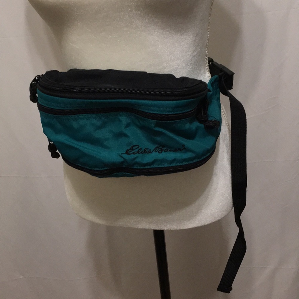 EDDIE BAUER TEAL GREEN FANNY PACK